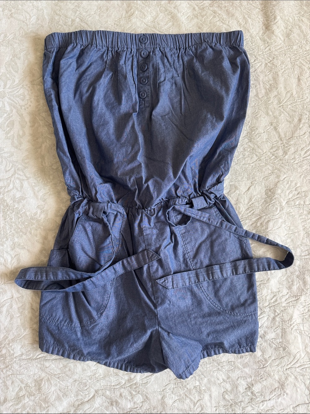 Mossimo Supply Co. Navy Strapless Romper